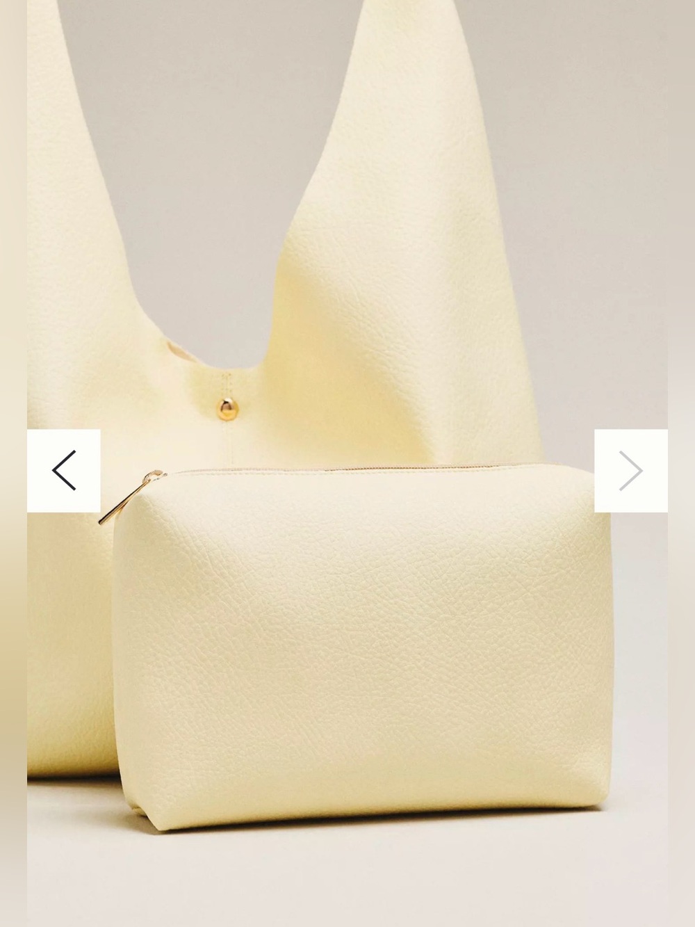 Anthropologie Love Knot Slouchy Bag in Cream - Picture 3 of 15